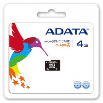 ADATA 4GB MicroSDHC 4Go mémoire flash