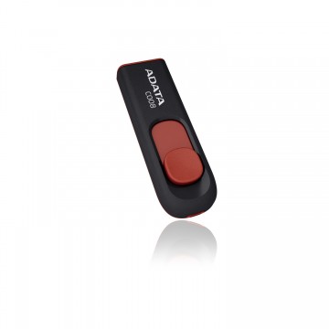 ADATA 16GB C008 16Go USB 2.0 Noir, Rouge lecteur flash
