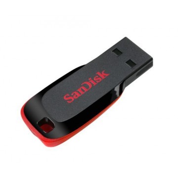 Sandisk Cruzer Blade 64Go USB 2.0 Noir, Rouge lecteur flash