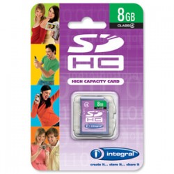 Integral 8GB SDHC Card Class 4 8Go mémoire flash