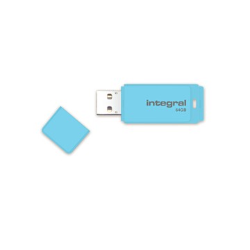 Integral Pastel 64GB 64Go USB 2.0 Bleu lecteur flash