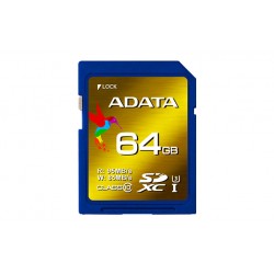 ADATA ASDX64GXUI3CL10-R 64Go SDXC UHS Class 3 mémoire flash